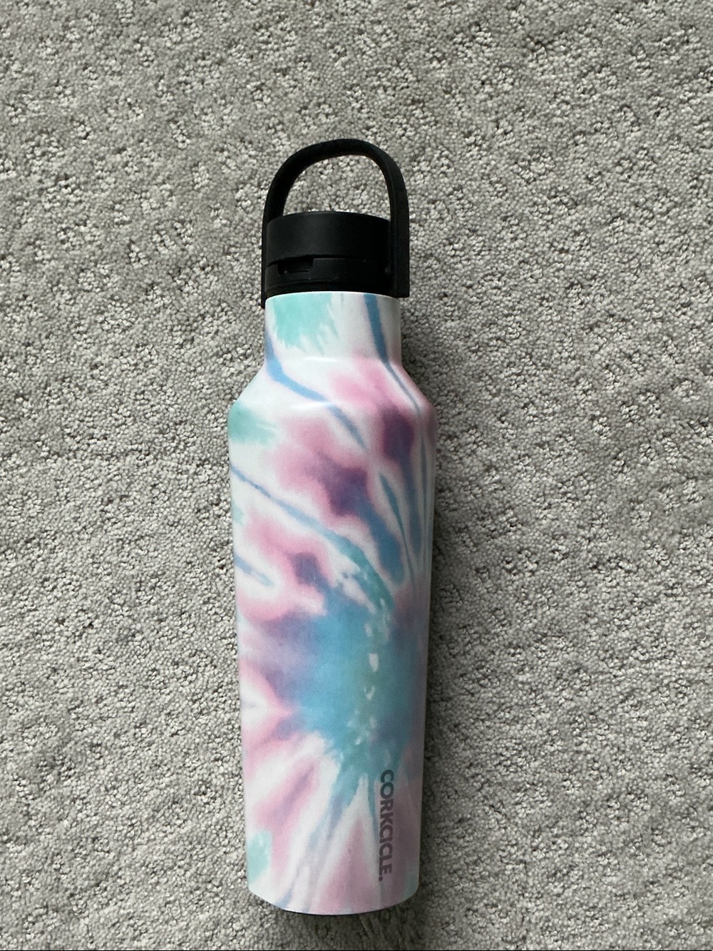 Corkcicle 20 ounce Pastel Tie-Dye Water Bottle - Pink, Blue & Mint